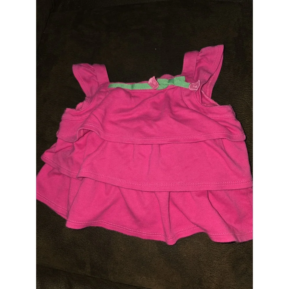 Gymboree outlet bright tulip‎ pink top and capris size 12 18 months